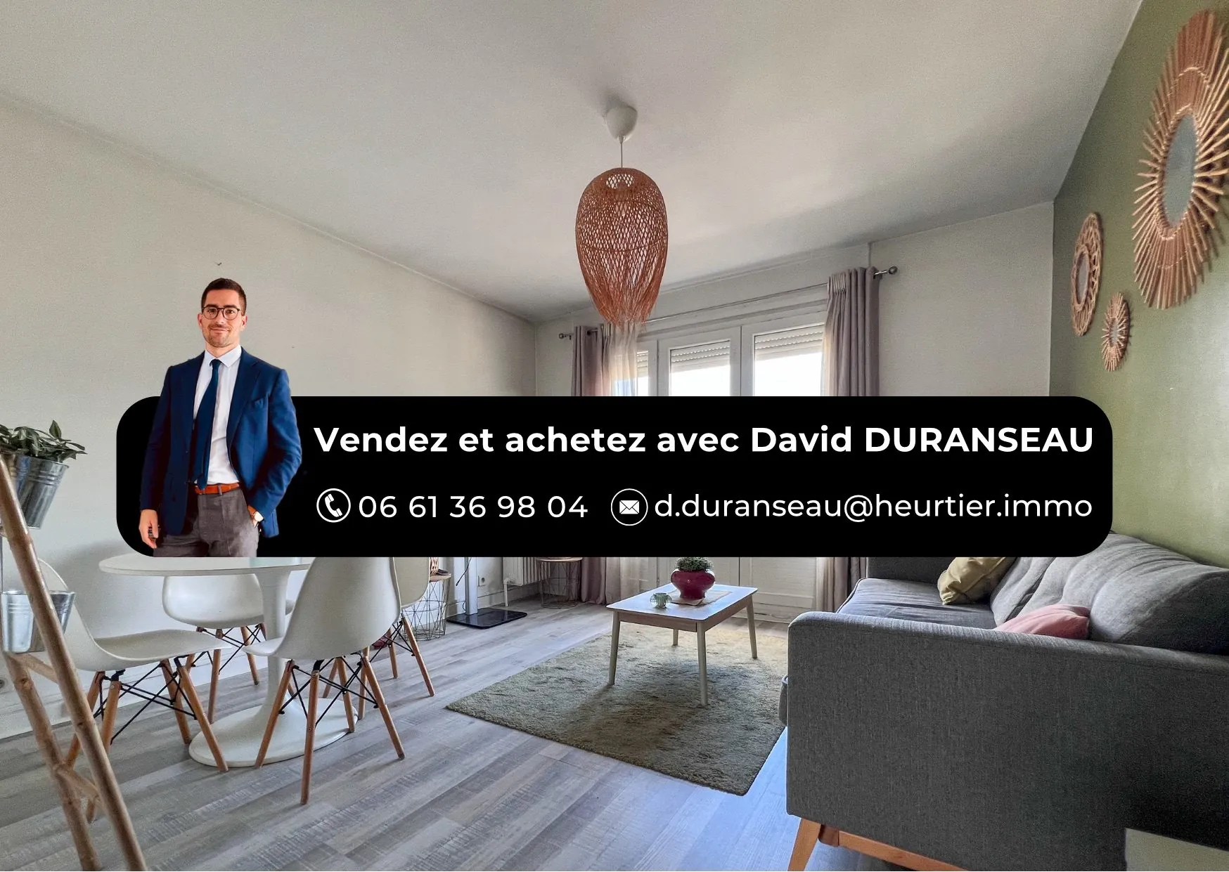 Appartement rénové avec balcon, parking et vue à Grenoble 