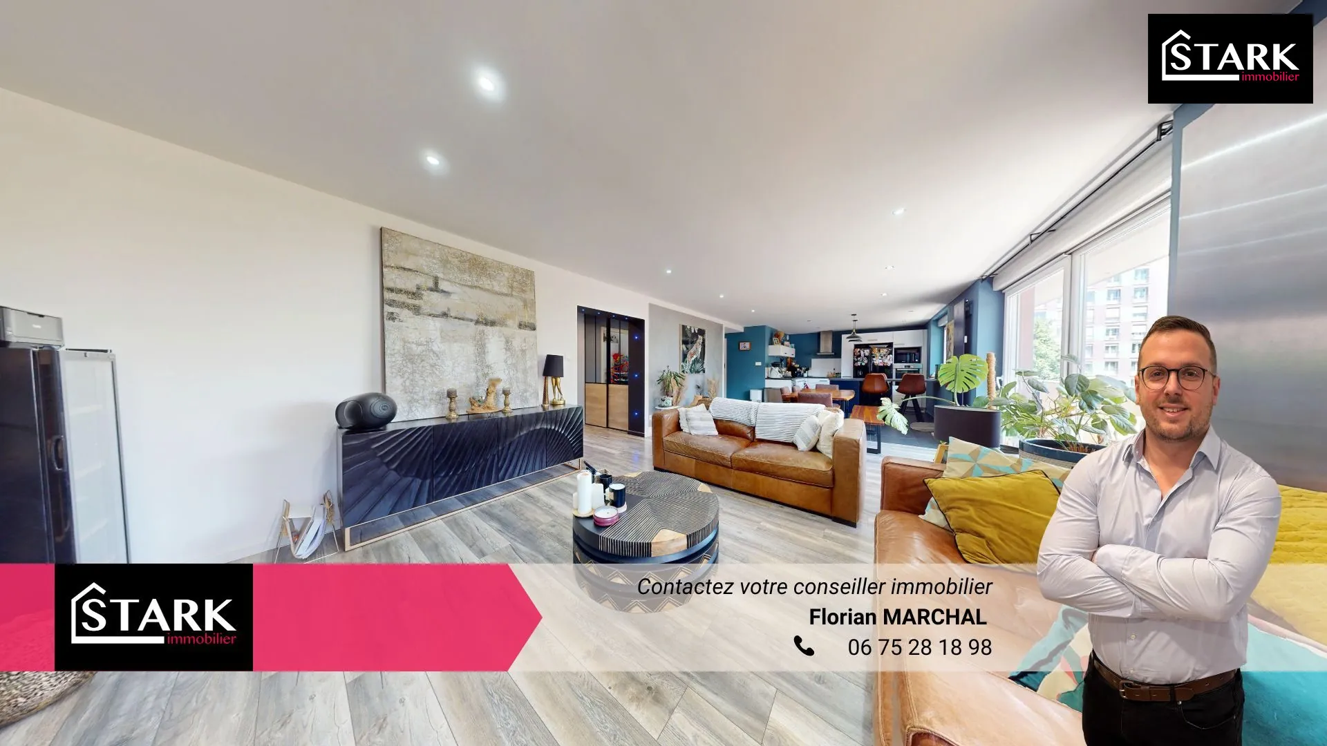 Appartement rénové de 90 m² au centre de Belfort avec balcon et parking 