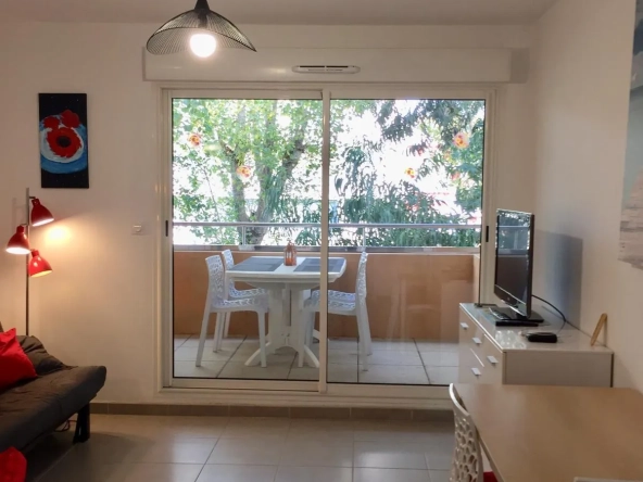 Appartement 39m² à Canet-en-Roussillon avec piscine et terrasse proche plage