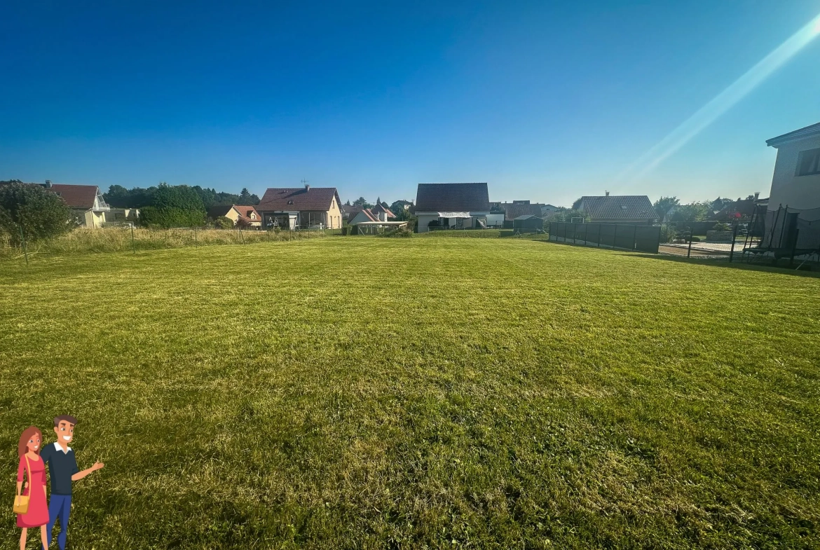 Terrain constructible de 1087 m² à Abbévillers, proche de la Suisse 
