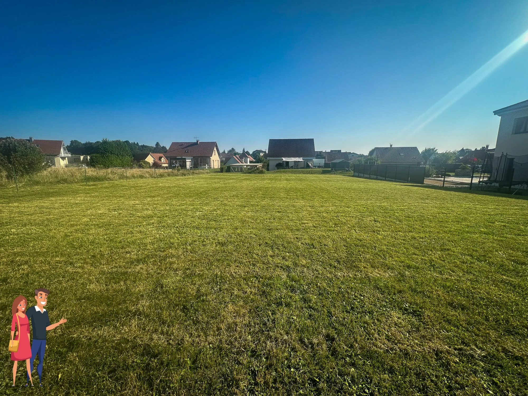 Terrain constructible de 1087 m² à Abbévillers, proche de la Suisse 
