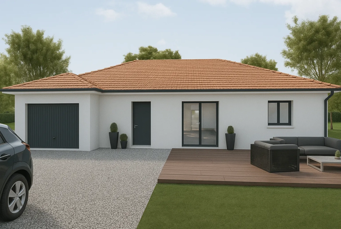 Maison neuve de 92 m² à Optevoz avec jardin sud et conformément RE 2020 