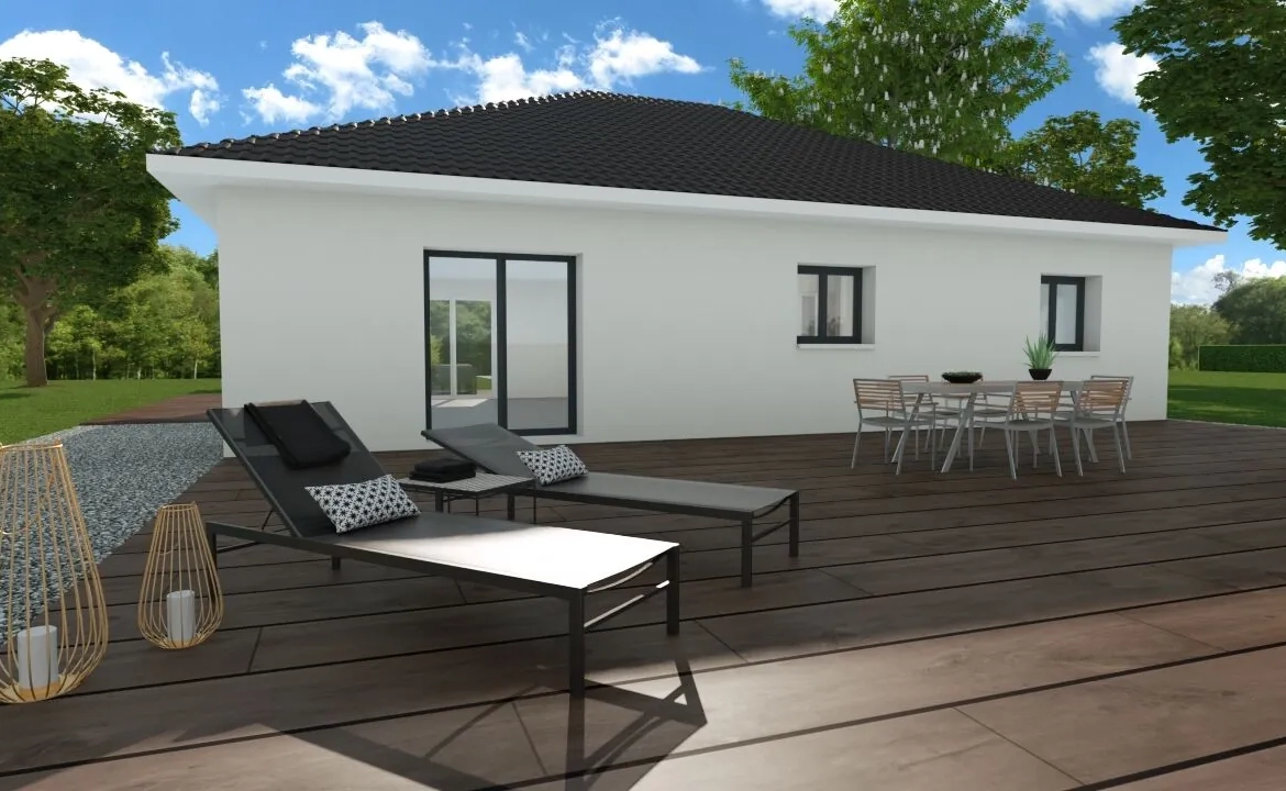 Maison neuve de 92 m² à Optevoz avec jardin sud et conformément RE 2020 