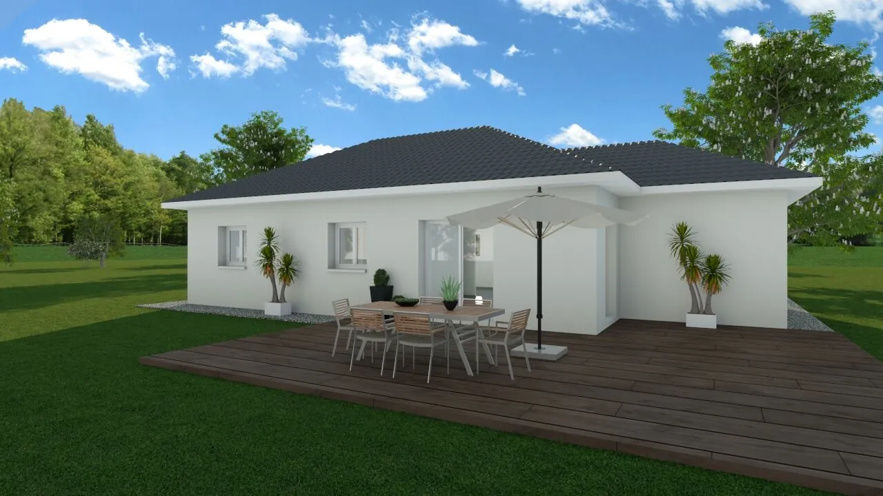 Maison neuve de 92 m² à Optevoz avec jardin sud et conformément RE 2020 