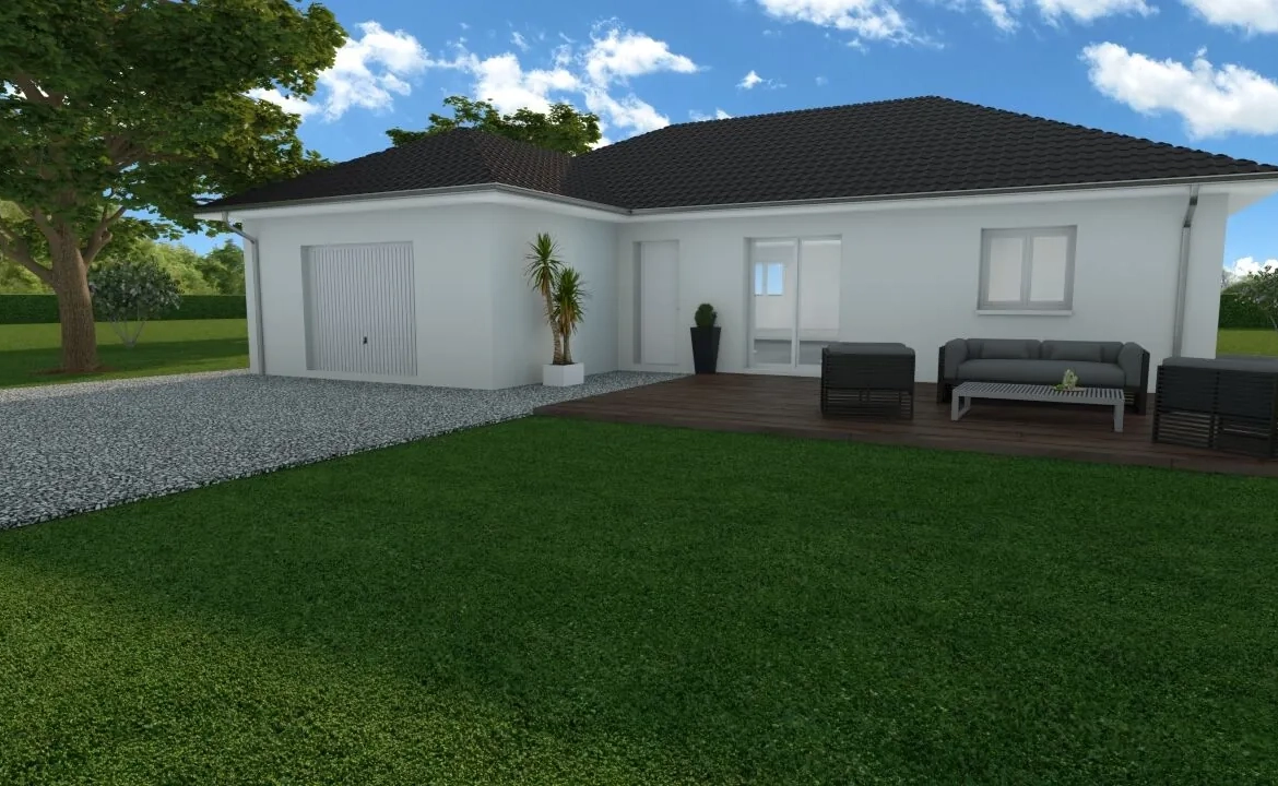 Maison neuve de 92 m² à Optevoz avec jardin sud et conformément RE 2020 