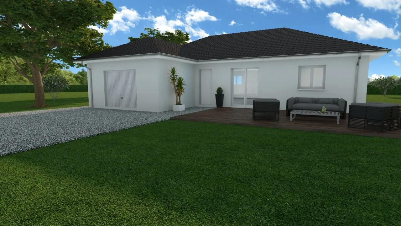 Maison neuve de 92 m² à Optevoz avec jardin sud et conformément RE 2020 