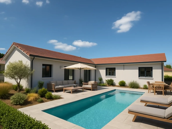 Maison neuve à Premeyzel de 90 m² avec grand jardin orienté sud