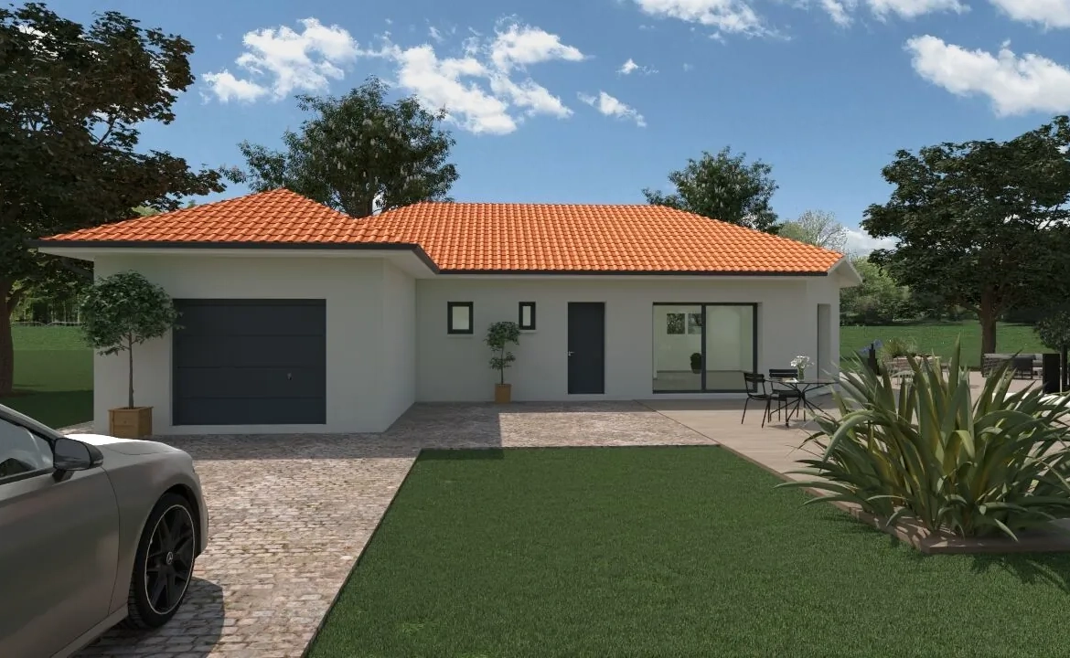 Maison neuve à Premeyzel de 90 m² avec grand jardin orienté sud 
