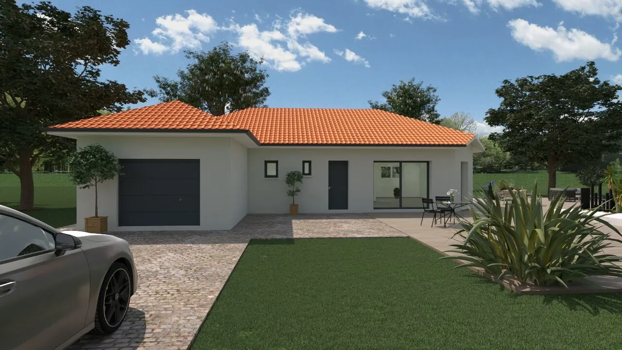 Maison neuve à Premeyzel de 90 m² avec grand jardin orienté sud 