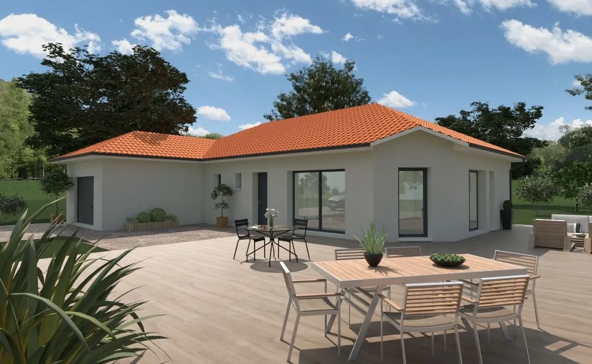 Maison neuve à Premeyzel de 90 m² avec grand jardin orienté sud 