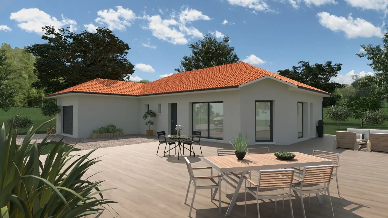 Maison neuve à Premeyzel de 90 m² avec grand jardin orienté sud 
