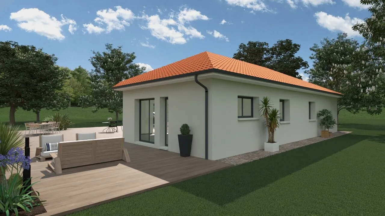 Maison neuve à Premeyzel de 90 m² avec grand jardin orienté sud 