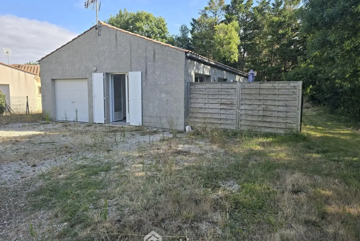 Belle maison de plain-pied avec jardin et garage à Saint-Vincent-sur-Jard 