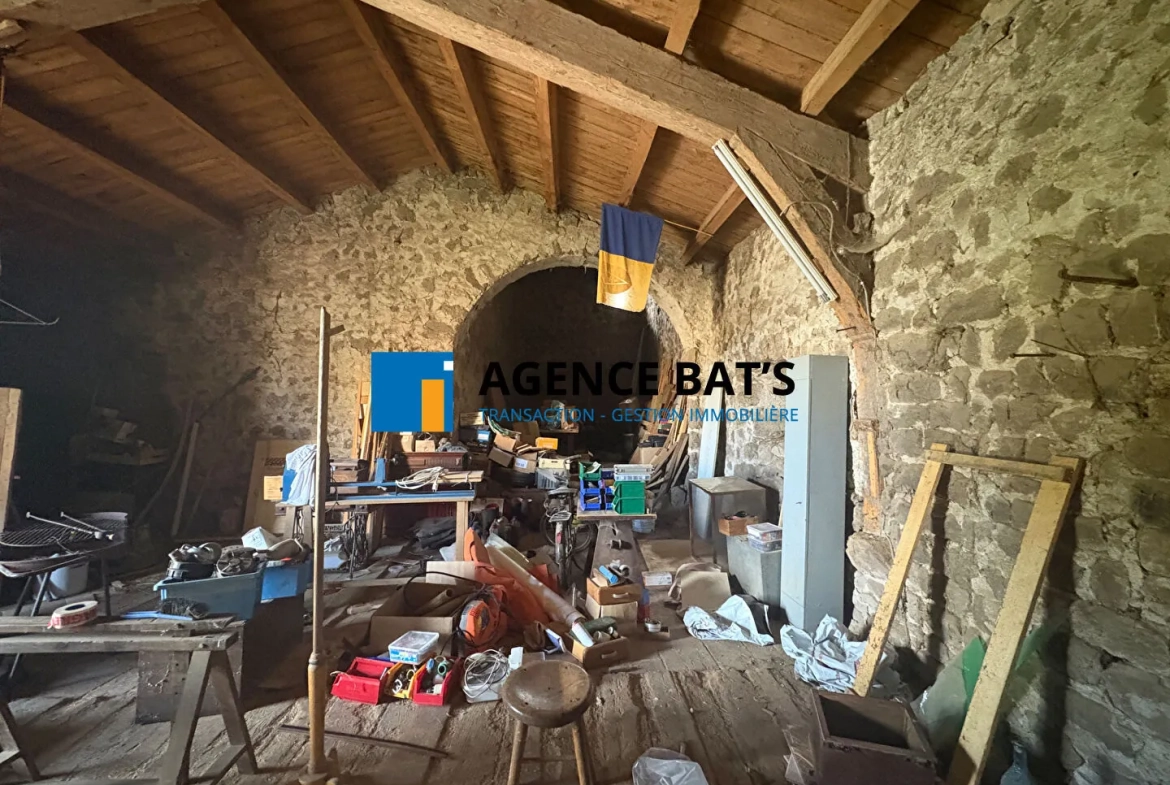 Ferme en pierre à rénover près de Saint Romain Lachalme avec dépendances et grand terrain 