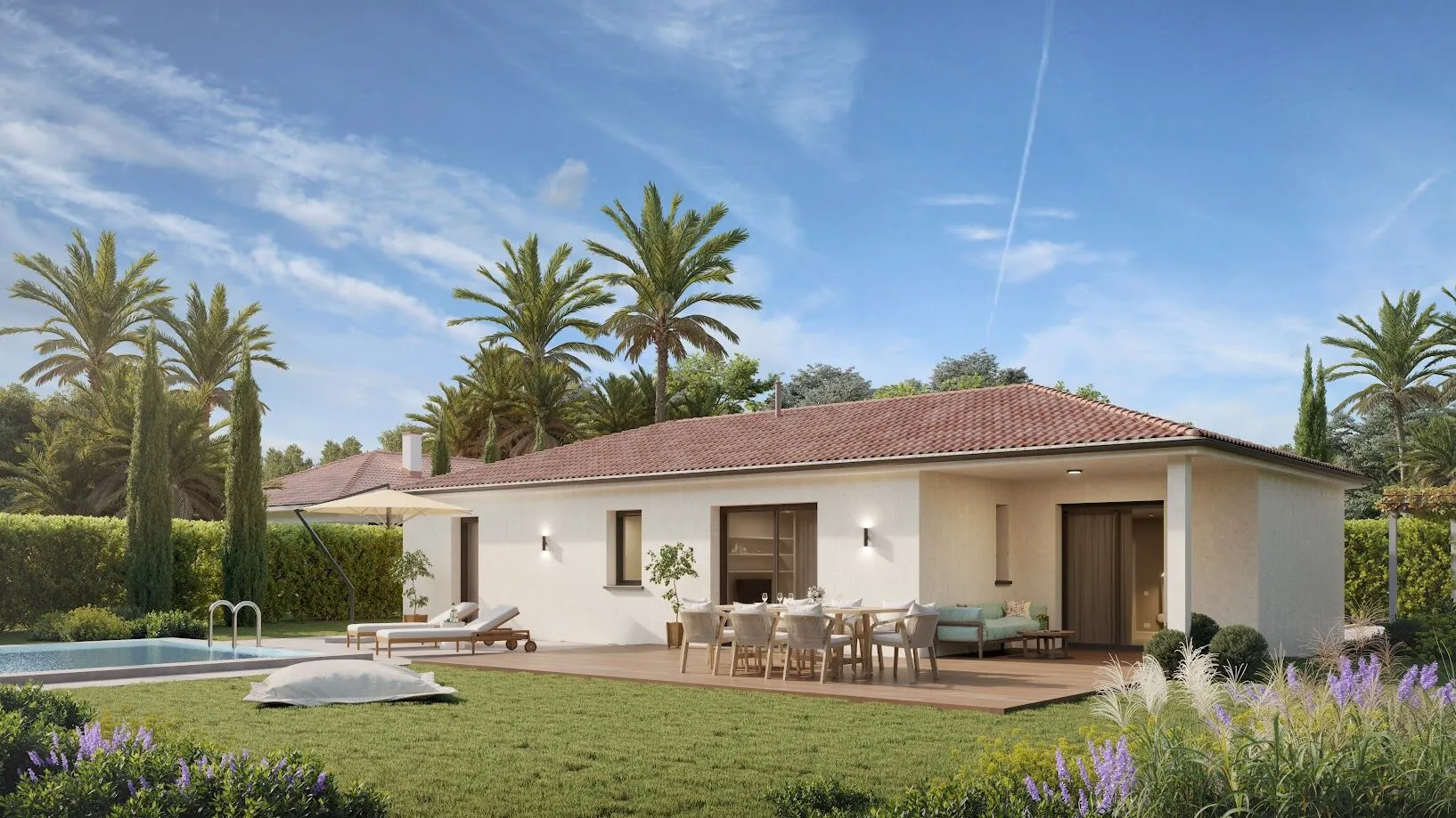 Maison neuve écologique de 86 m² à Preignac avec jardin et 3 chambres 