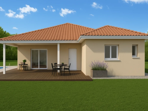 Maison neuve de 90 m² à Dolomieu, 3 chambres, jardin et construction écologique