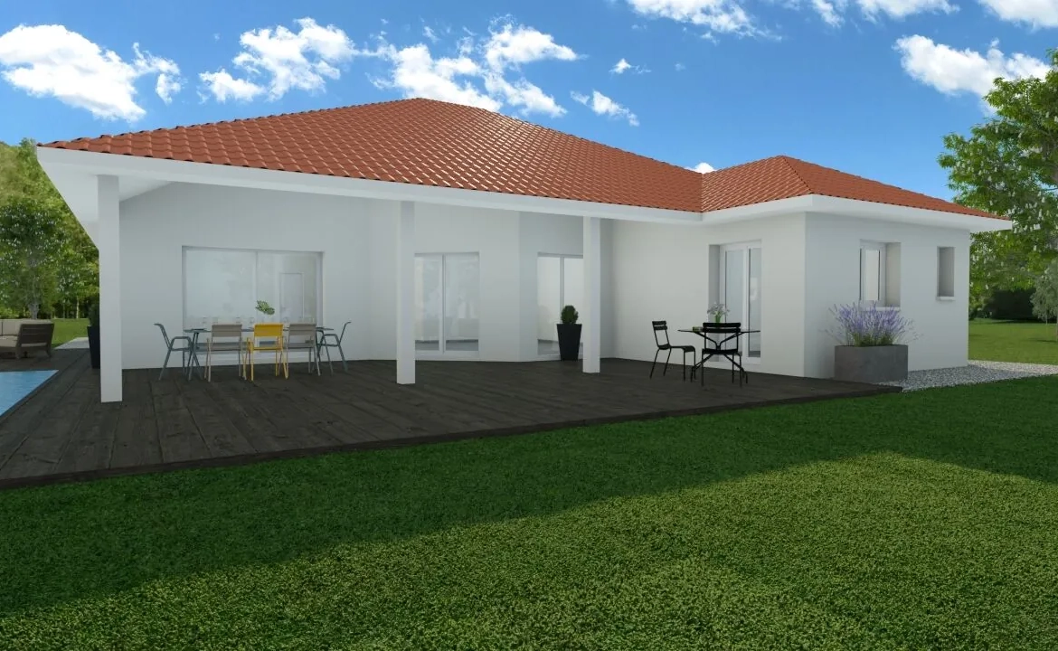 Maison neuve de 90 m² à Dolomieu, 3 chambres, jardin et construction écologique 