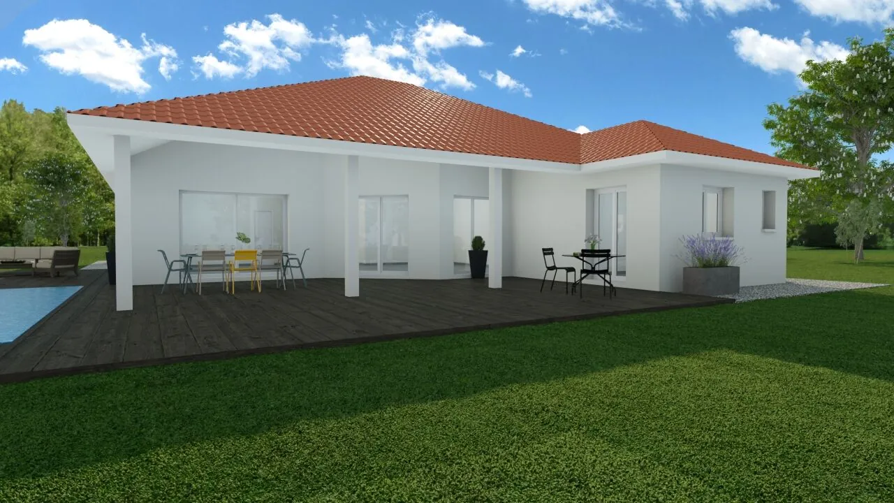 Maison neuve de 90 m² à Dolomieu, 3 chambres, jardin et construction écologique 