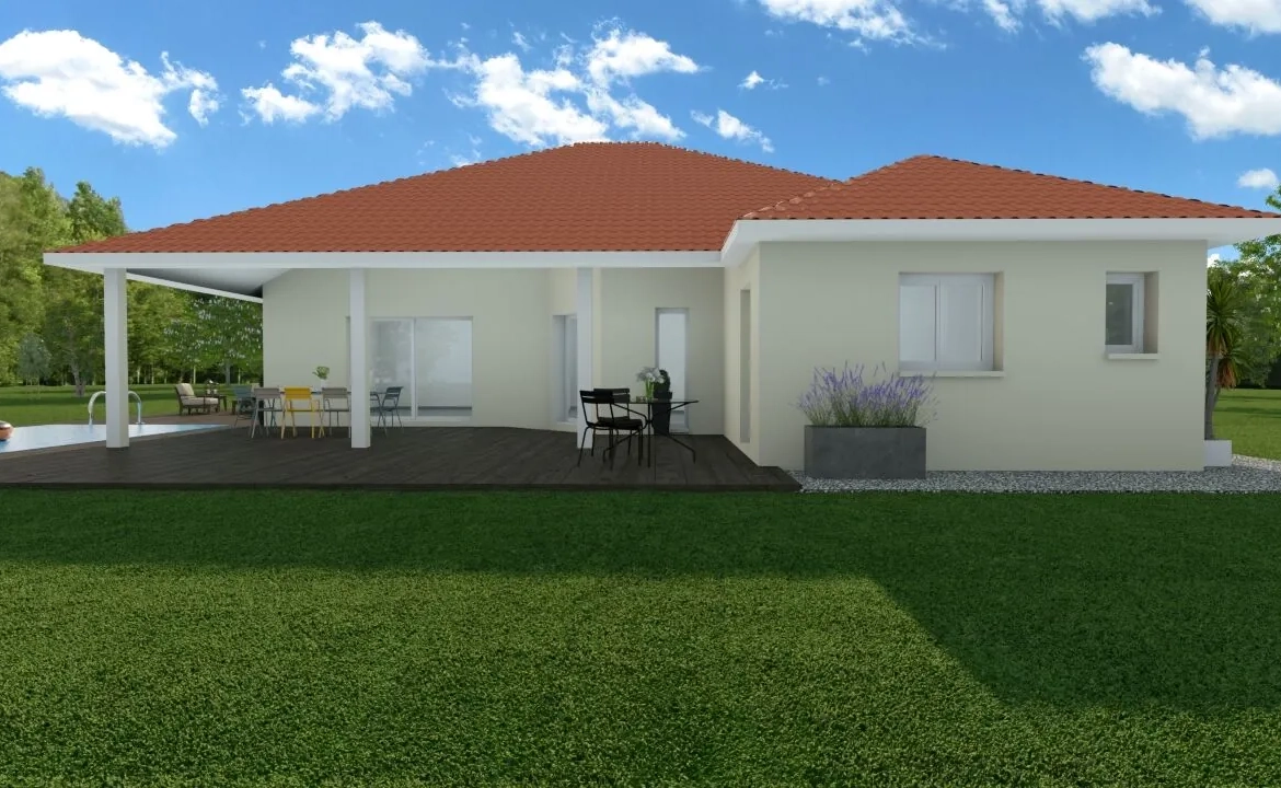 Maison neuve de 90 m² à Dolomieu, 3 chambres, jardin et construction écologique 