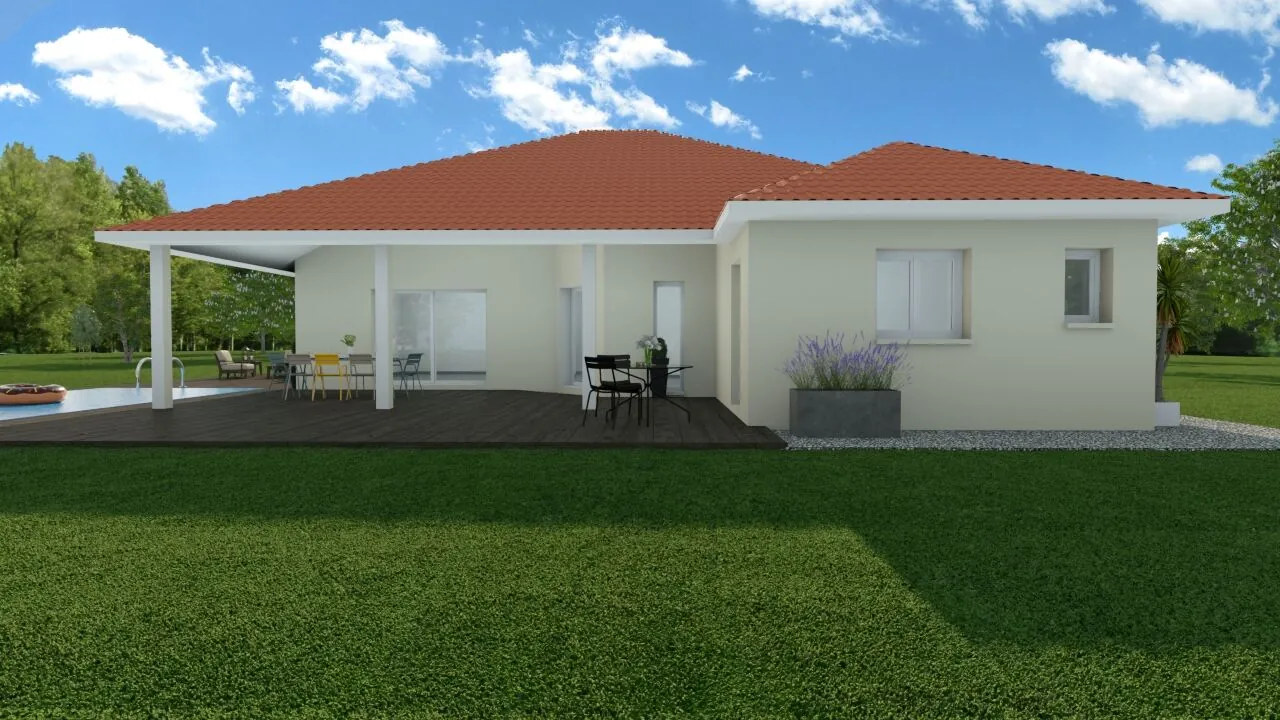 Maison neuve de 90 m² à Dolomieu, 3 chambres, jardin et construction écologique 