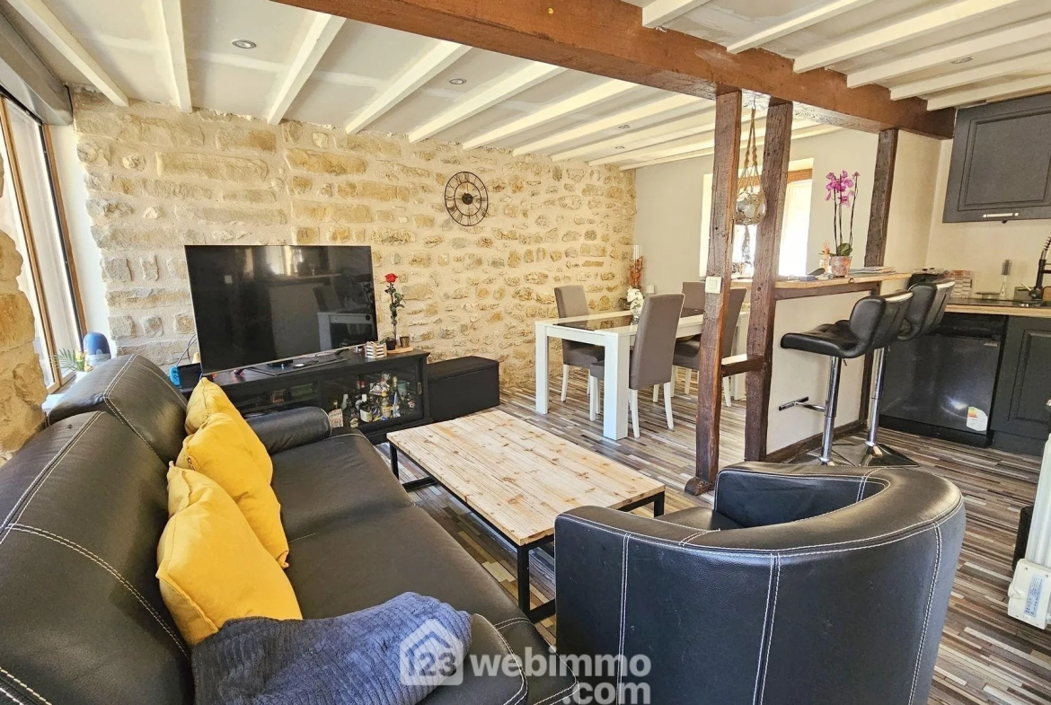 Maison en pierre de 55 m² à Moigny-sur-École avec jardin et confort moderne 