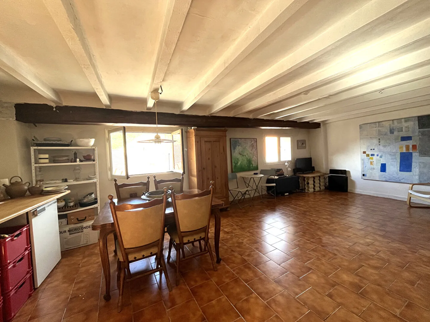Maison en pierres de 90 m² à Saint Julien en Beauchêne avec terrain et écurie 