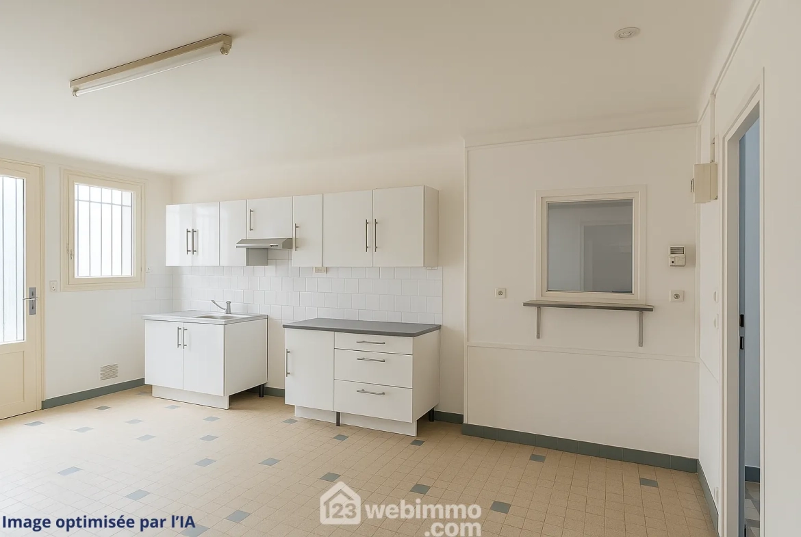 Local commercial de 110 m² à La Romagne, potentiel de transformation 