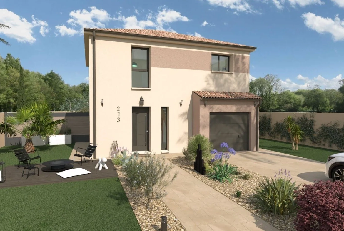 Magnifique maison neuve avec 4 chambres à Toulenne – Espace lumineux et personnalisable 