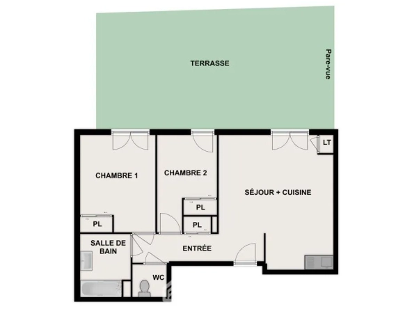 Appartement T3 neuf avec terrasse à Poitiers - Livraison 2025