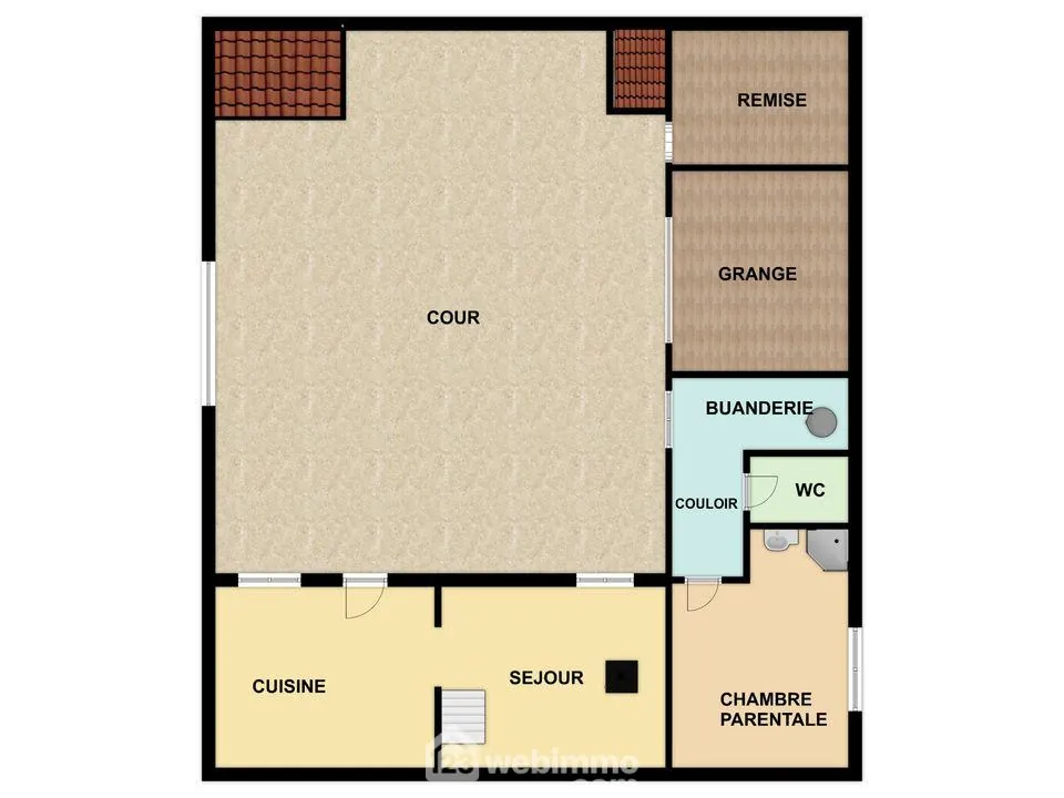 Maison en pierre à Les Ormes de 94m² avec jardin et dépendances 