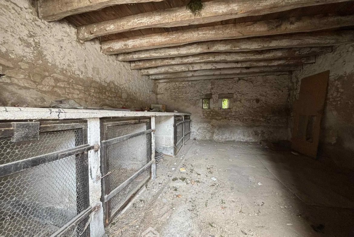 Maison en pierre à Les Ormes de 94m² avec jardin et dépendances 