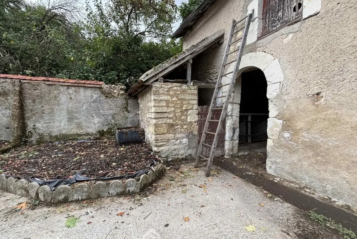 Maison en pierre à Les Ormes de 94m² avec jardin et dépendances 