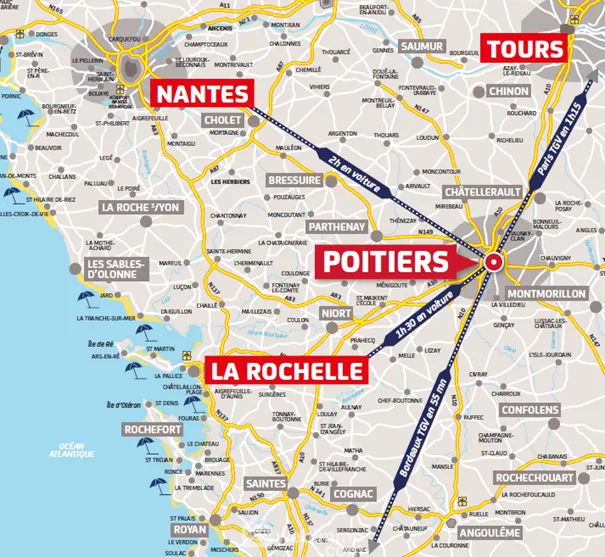 Appartement neuf T3 à Poitiers avec balcon et parking, livraison 2025 
