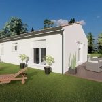 Maison en L 85 m² à Bergerac avec terrain de 700 m², modulaire et personnalisable