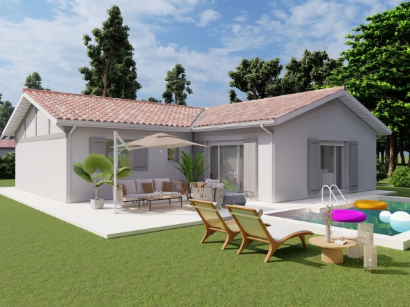 Maison neuve à Saint-Pierre-du-Mont avec 3 chambres et garage à partir de 267 700 €