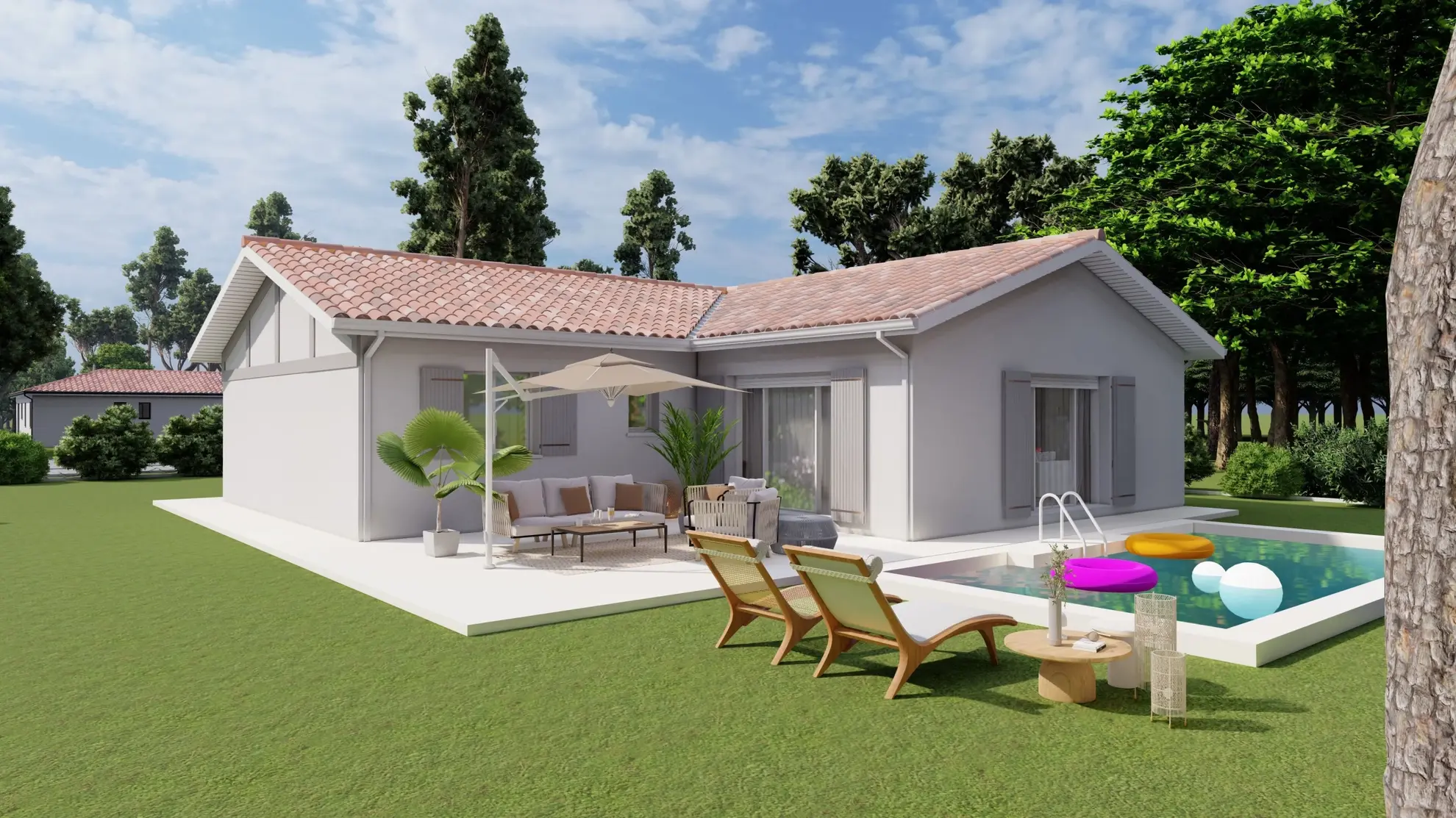 Maison neuve à Saint-Pierre-du-Mont avec 3 chambres et garage à partir de 267 700 € 