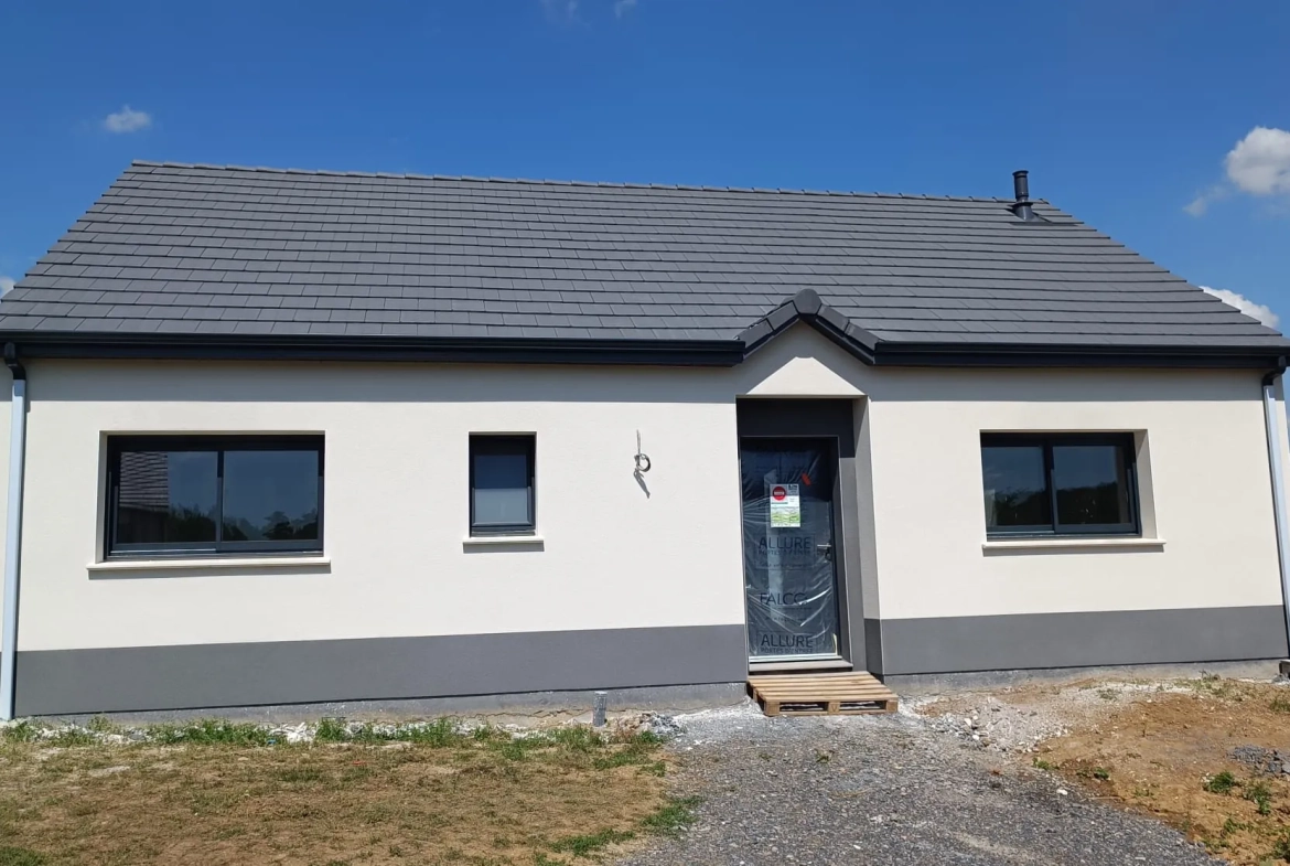Maison neuve à bâtir à Gamaches (80220) - 98 m² avec 3 chambres et terrain de 437 m² 