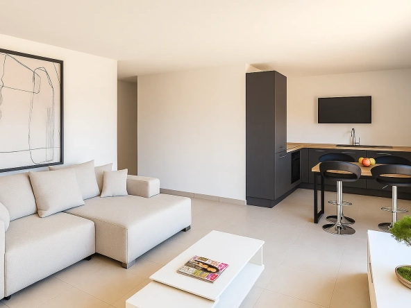 Bel appartement T2 de 53 m² avec terrasse plein sud à Tournon-sur-Rhône