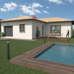 Construction maison moderne à Boz - Parcelle de 940m² avec plans personnalisables