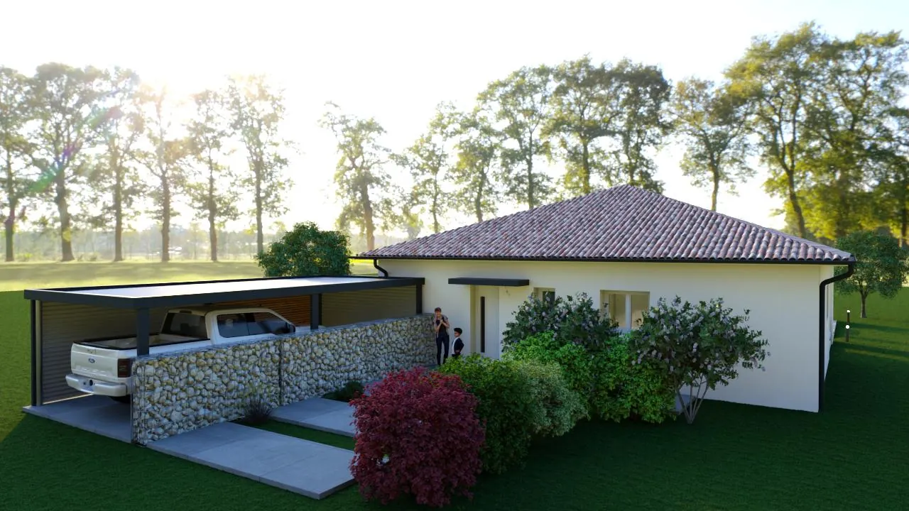 Maison neuve à Pontonx-sur-l'Adour avec terrasse et 3 chambres 