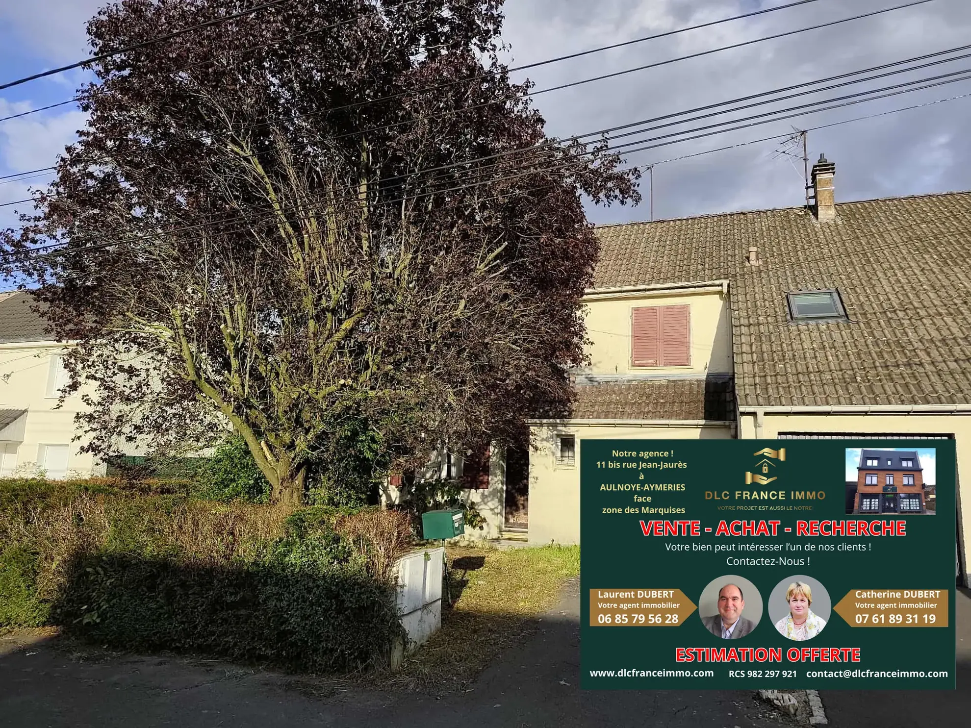 Maison à rénover avec potentiel à Aulnoye-Aymeries - 93 m², 3 chambres, jardin, garage 