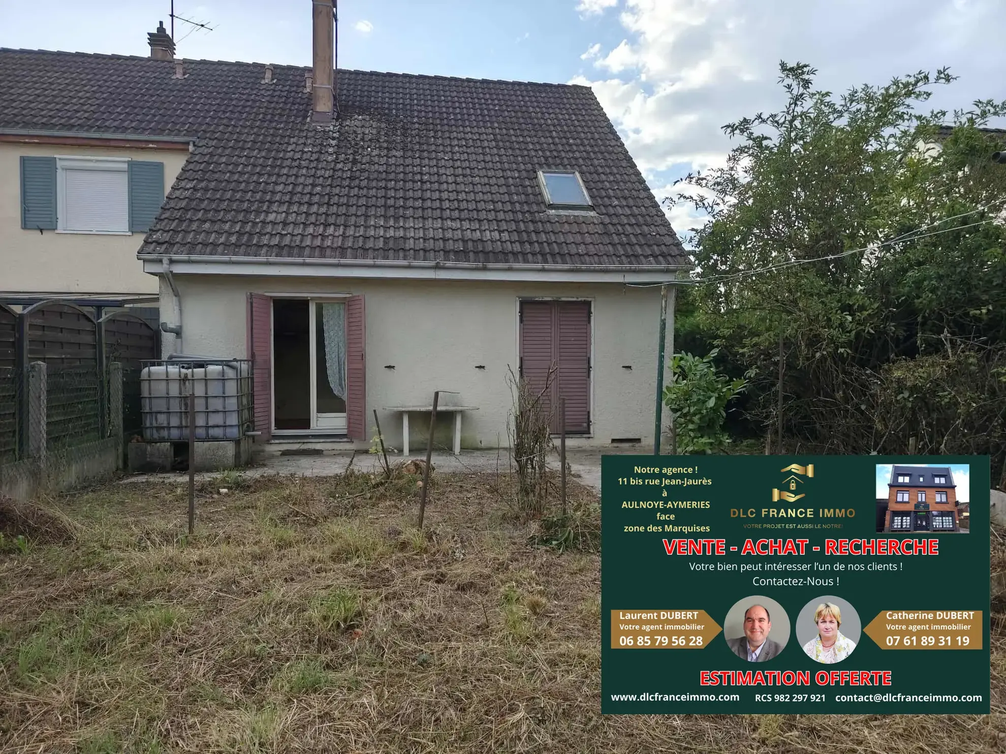 Maison à rénover avec potentiel à Aulnoye-Aymeries - 93 m², 3 chambres, jardin, garage 