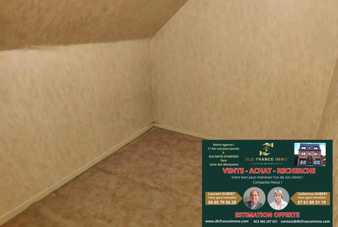 Maison à rénover avec potentiel à Aulnoye-Aymeries - 93 m², 3 chambres, jardin, garage 