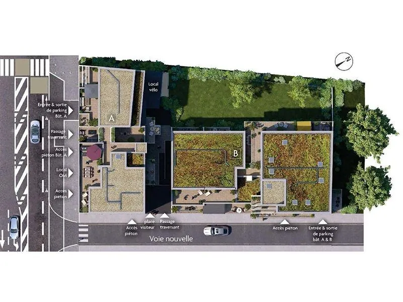 Vente d’un appartement T2 de 43 m² à La Rochelle, Tasdon 
