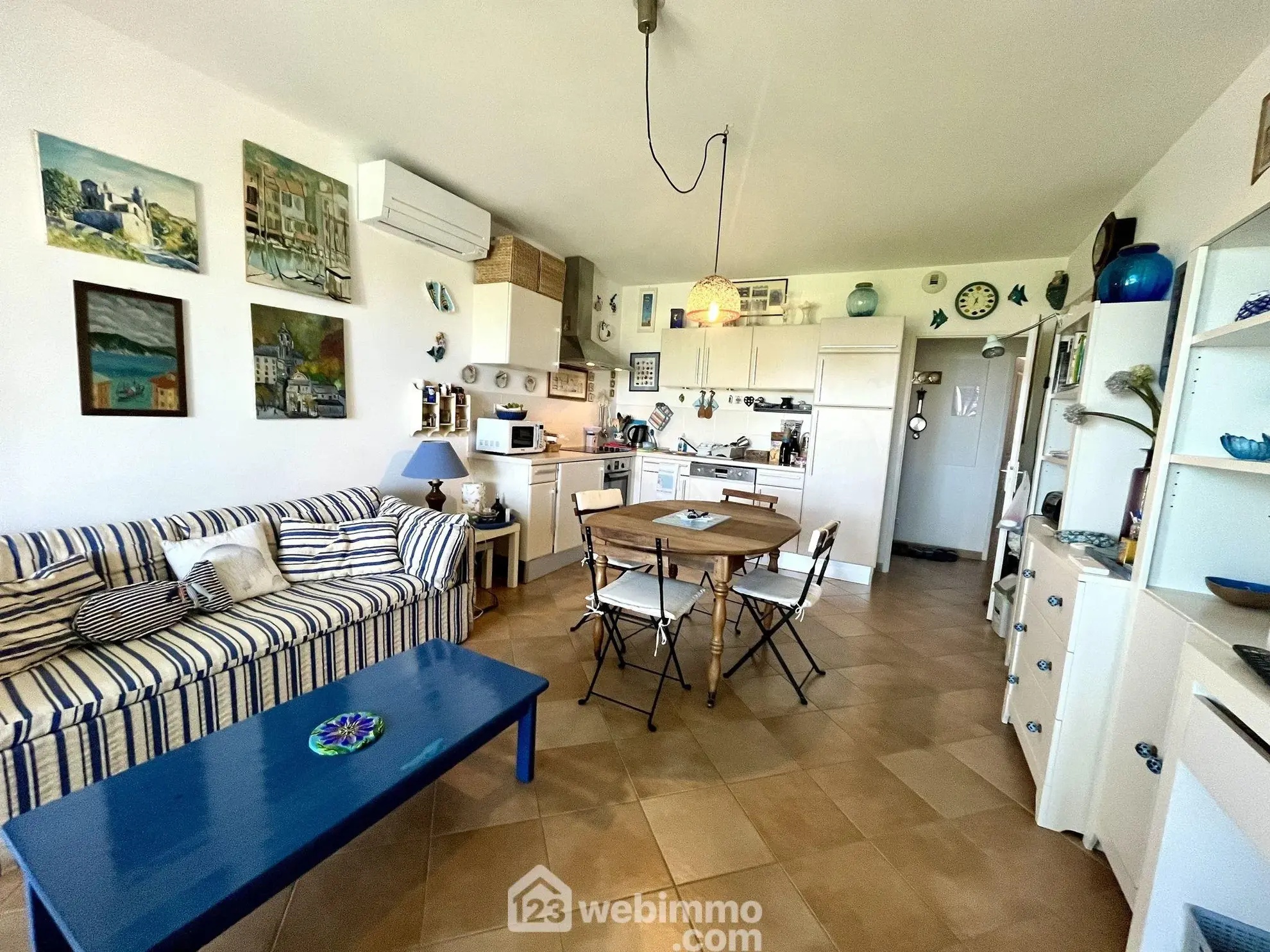 Appartement T2 de 43 m² avec jardin et vue sur la mer à Sant'Ambroggio 