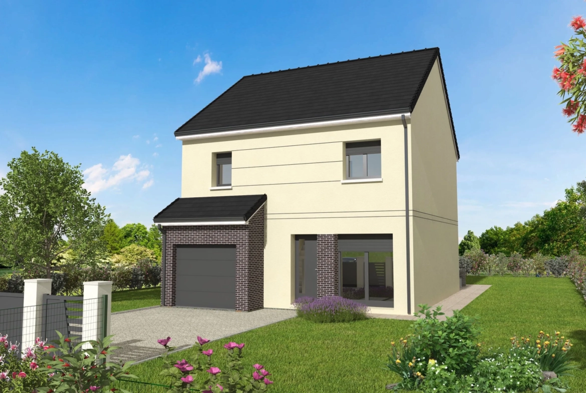 Maison individuelle personnalisable à Chécy - Modèle Cynthia avec 3 chambres, garage et grand terrain 