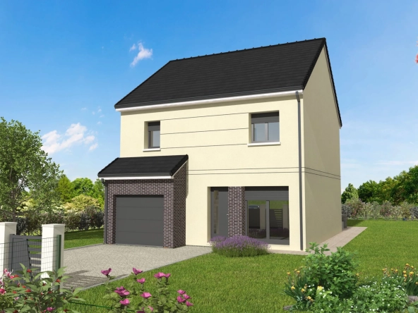 Maison individuelle personnalisable à Chécy - Modèle Cynthia avec 3 chambres, garage et grand terrain