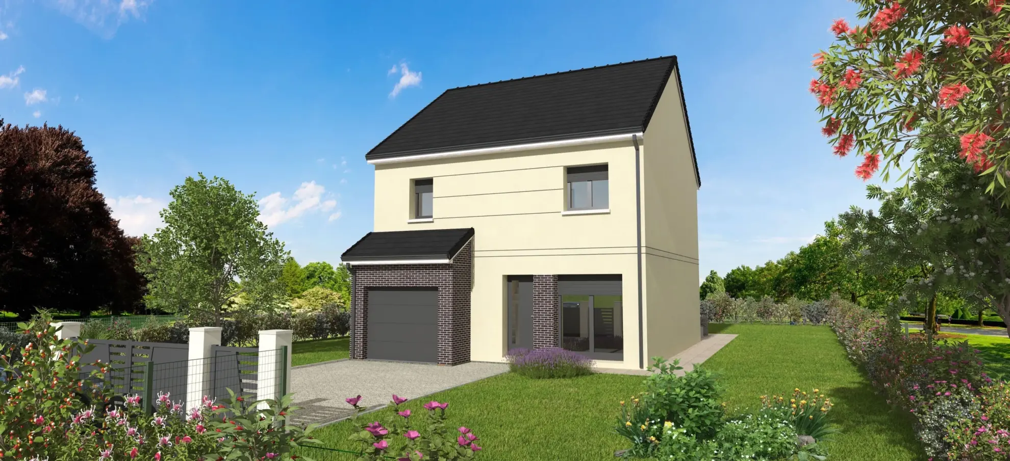 Maison individuelle personnalisable à Chécy - Modèle Cynthia avec 3 chambres, garage et grand terrain 