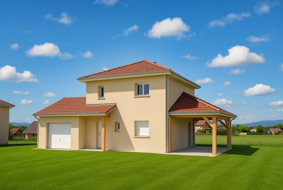 Maison neuve de 95 m² à Marcilloles avec jardin et 3 chambres 