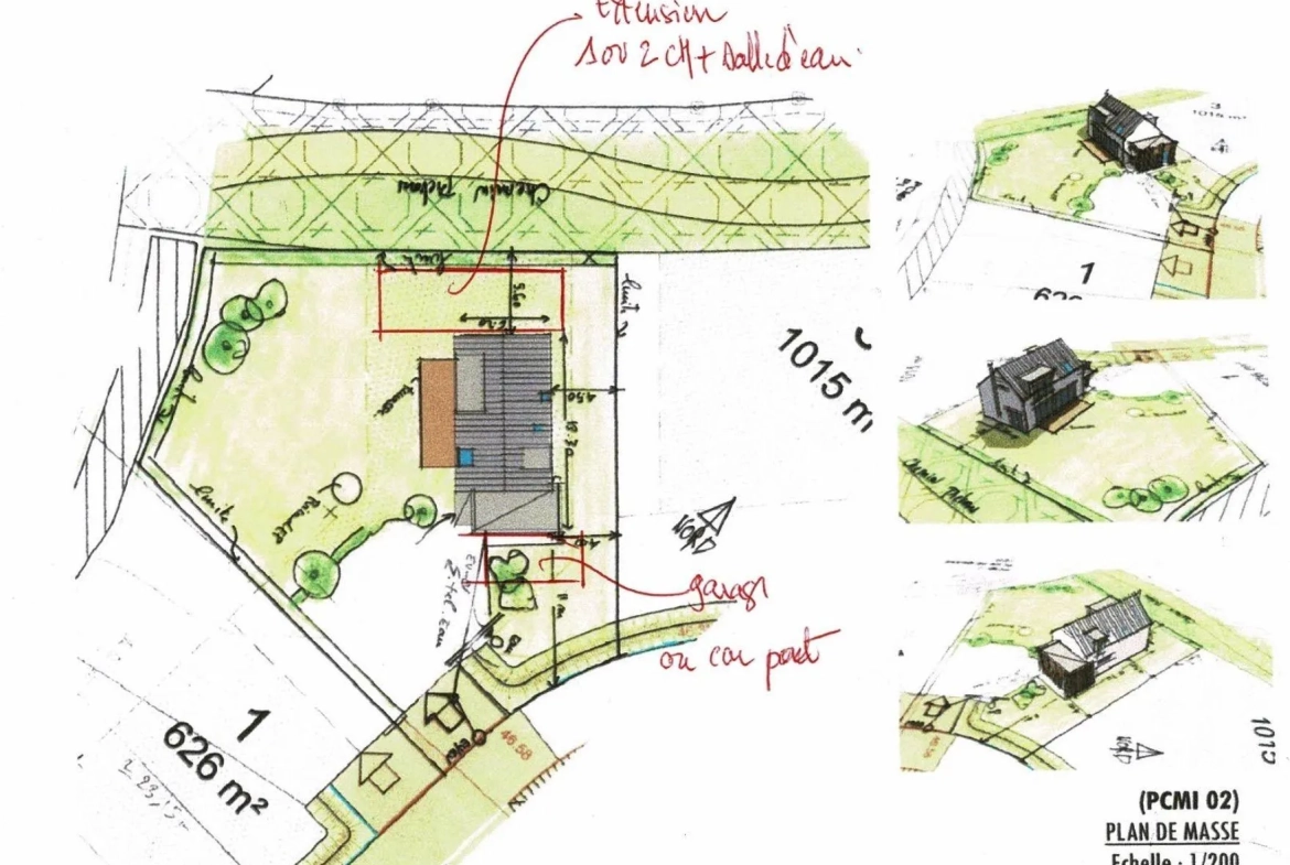 Terrain constructible de 872 m² à Louannec, secteur résidentiel privé 
